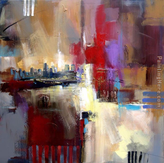 Sounds of City 2 painting - Anna Razumovskaya Sounds of City 2 art painting